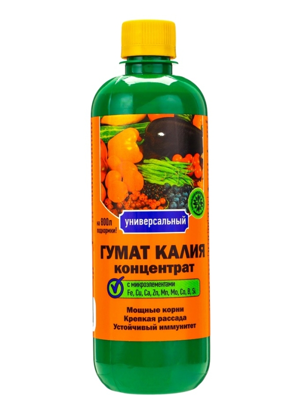 Гумат калия "Долина Плодородия", универсальный, 0,5 л