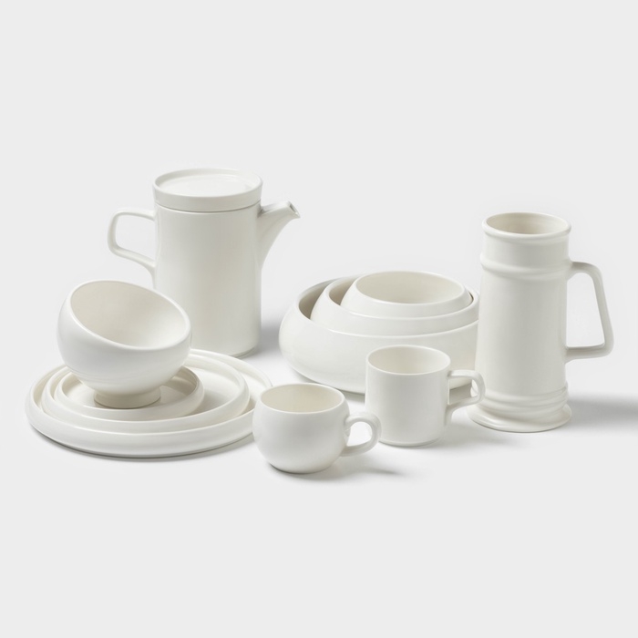 Паштетница Magistro, 17,5&times;11&times;4 см, с крышкой, фарфор, белая