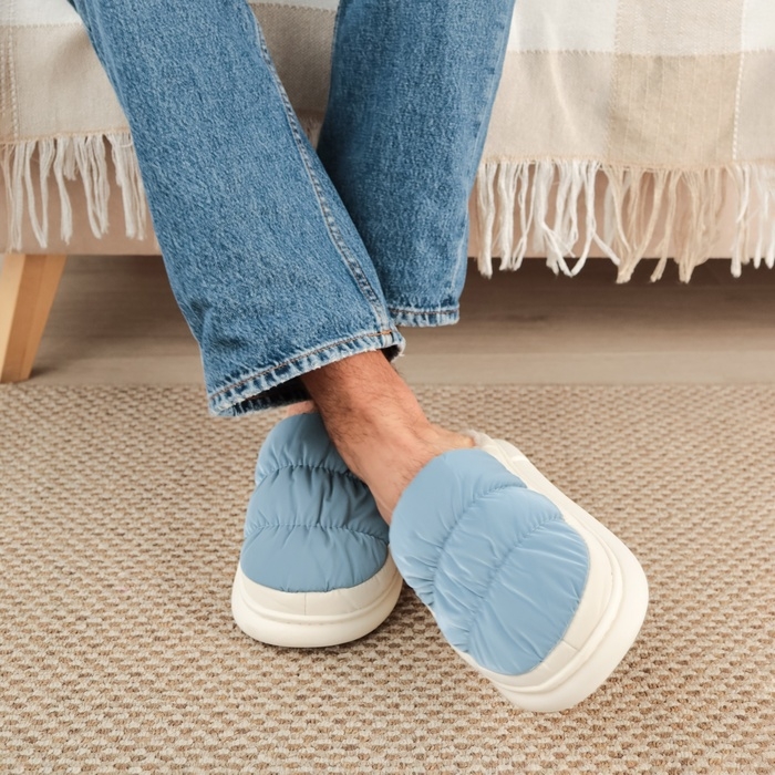 Тапочки мужские, размер 40-41, цвет синий