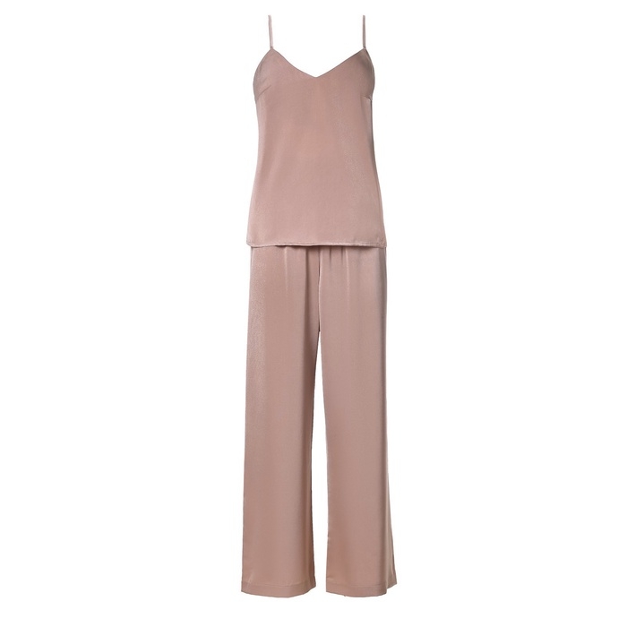 Комплект женский (майка, брюки) KAFTAN Комплект женский (майка, брюки) KAFTAN "Silk" размер 46, пудровый