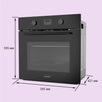Встраиваемый электрический духовой шкаф CBO721AGB, черный