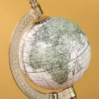 Глобус сувенирный, 11&times;8&times;21.5 см, подставка дерево