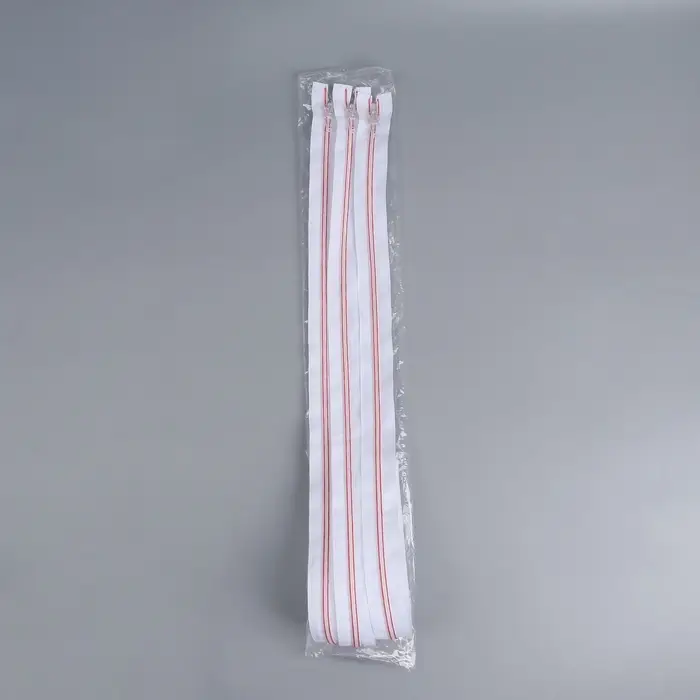 Молния &laquo;Спираль&raquo;, №5, разъёмная, замок автомат, 70 см, белая, розовая