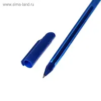 Ручка шариковая Schneider Vizz F, 0.8 мм, чернила синие, увеличенный запас чернил, корпус из переработанного пластика