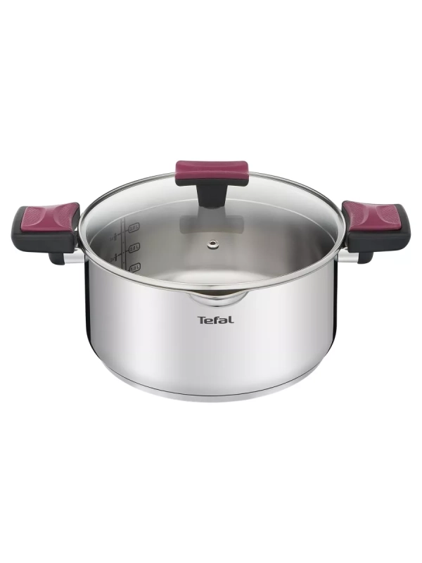 Кастрюля Cook & Clip 24 см с крышкой, подходит для индукции