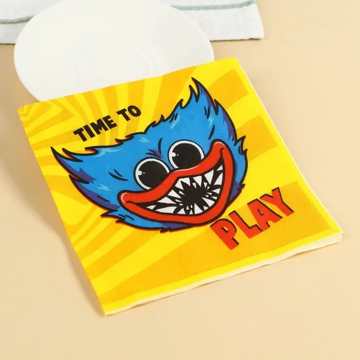 Салфетки бумажные &laquo;Хагги Вагги&raquo;, 33&times;33 см, 20 штук, 3-х слойные, Монстр