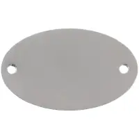 Шильдик металлический Alfa Oval, серебристый