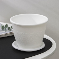 Горшок с поддоном &laquo;Розалия&raquo;, 1.2 л, белый