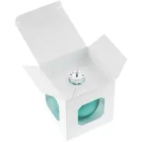 Елочный шар Finery Matt, 8 см, матовый бирюзовый