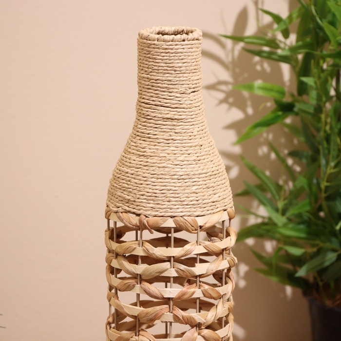 Ваза плетёная, напольная 17х17х69 см Ваза плетёная, напольная 17х17х69 см