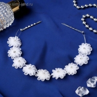 Аксессуар для волос "Пышные цветы" 23 см, белый Аксессуар для волос "Пышные цветы" 23 см, белый