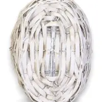 Корзина плетеная ИВА 22х16х12 см, ПЛЕТ ручка h=13 см белый