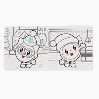 Многоразовая раскраска "Встречаем Новый год", 12 стр., 16х16 см, Малышарики