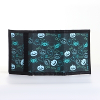 Кошелёк детский на липучке &laquo;Выбражулька&raquo;, цвет тёмно-зелёный