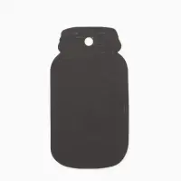 Меловой ценник-бирка &laquo;Банка&raquo; набор 10 шт., на верёвке, 9&times;5 см, цвет чёрный