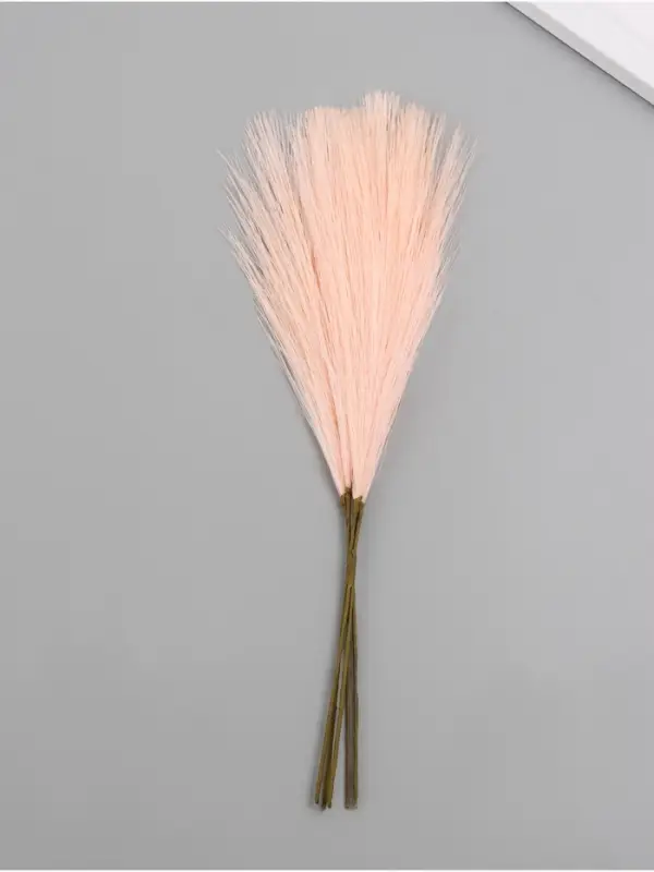 Искусственное растение для творчества "Ковыль" персик 29 см