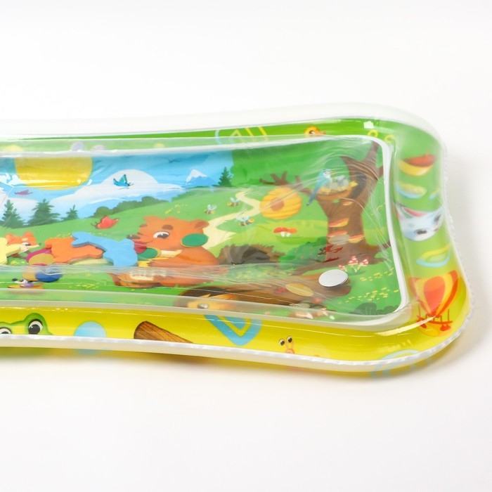 Акваковрик надувной развивающий водный коврик &laquo;Веселые Зверята&raquo;, 80х50 см, Крошка Я