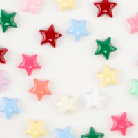 Кабошон &laquo;Звездочка&raquo;, набор 50 шт., размер 1 шт. &mdash; 1,5 &times; 1,5 &times; 0,2 см, цвет МИКС