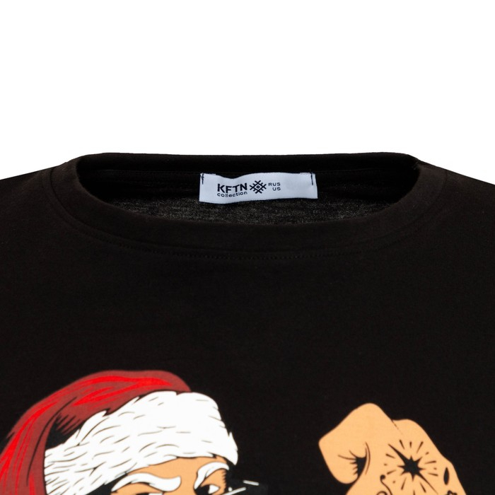 Пижама новогодняя мужская KAFTAN Пижама новогодняя мужская KAFTAN "New year", цвет красный/чёрный, размер 52