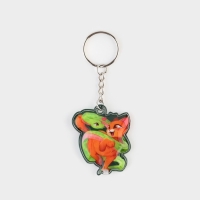 Новогодний брелок с фонариком для ключей &laquo;Новый год: Новогоднее строение&raquo; 4.5 х 10.1 см