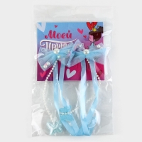 Заколки для волос с бантиком &laquo;Моей принцессе&raquo;,2 шт., 4 х 15 см