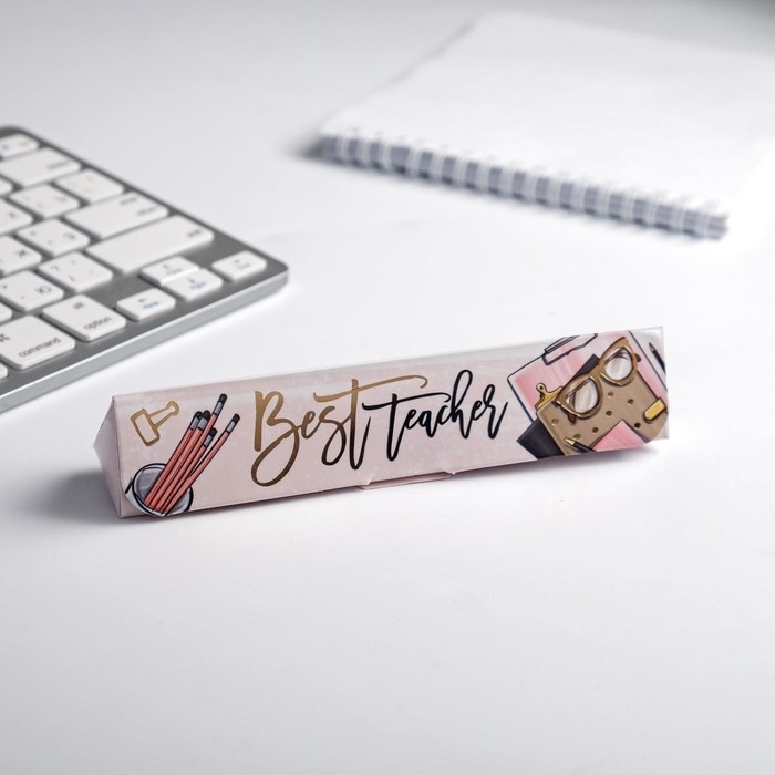 Ручка в подарочном футляре &laquo;Учителю: Best teacher&raquo;, синяя паста, 1.0 мм