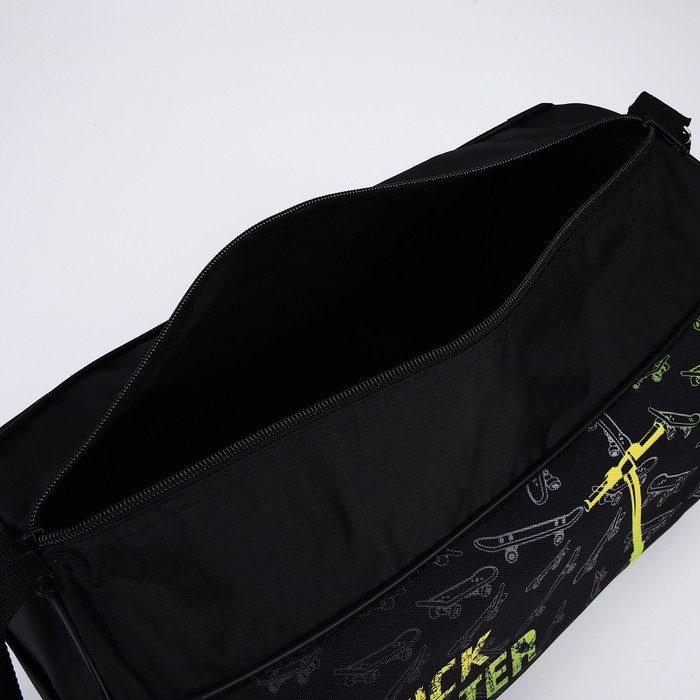 Сумка детская спортивная для мальчика &laquo;Самокат&raquo;, 40х21х24см, цвет чёрный