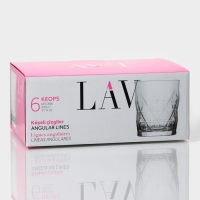 Набор стеклянных стаканов Lav &laquo;Хеопс&raquo;, 345 мл, 8,3&times;10 см, 6 шт