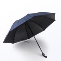 Зонт механический &laquo;Мелкая клетка&raquo;, эпонж, 4 сложения, 8 спиц, R = 47/55 см, D = 110 см, цвет МИКС