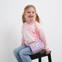 Детская сумочка «Единорожка», отд на клапане, 15х12см Детская сумочка «Единорожка», отд на клапане, 15х12см