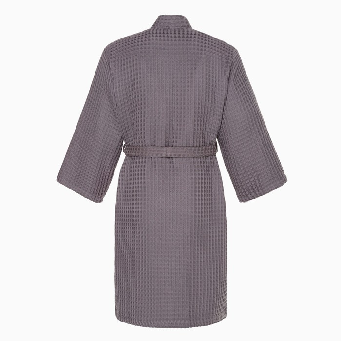 Халат вафельный мужской удлиненный Этель Халат вафельный мужской удлиненный Этель "Boho" размер 54-56, цвет светло-серый, 100% хлопок, 290 г/м2