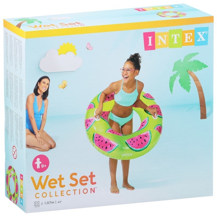 Круг для плавания &laquo;Тропики&raquo;, d=107 см, от 9 лет, цвет микс, 56261NP