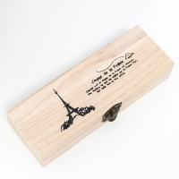 Шкатулка дерево под роспись "Эйфелева башня" 3,5х19,2х7,2 см Шкатулка дерево под роспись "Эйфелева башня" 3,5х19,2х7,2 см