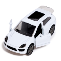 Машина металлическая &laquo;Каен&raquo;, инерция, 1:32, открываются двери, световые и звуковые эффекты, цвет белый