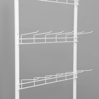 Стойка прикассовая, с крючками, 64&times;50&times;185 см, цвет белый