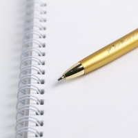 Ручка &laquo;Золотому учителю&raquo;, металл, синяя паста, 1.0 мм