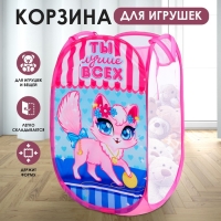 Корзина для хранения игрушек «Ты лучше всех» Кошечка Корзина для хранения игрушек «Ты лучше всех» Кошечка