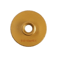 Коронка алмазная ТУНДРА, для УШМ, для отверстий под слив, по плитке, мрамору, 40/60 мм, М14   993530