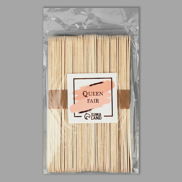 Шпатели для депиляции, деревянные, 14 &times; 1,6 см, 50 шт