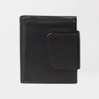 Портмоне мужское на кнопке, цвет чёрный Портмоне мужское на кнопке, цвет чёрный