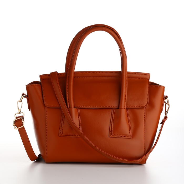 Сумка женская на молнии, цвет рыжий Сумка женская на молнии, цвет рыжий