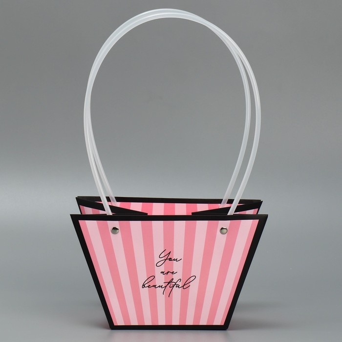 Пакет для цветов &laquo;Нежность&raquo;, 20 х 12 х 20 см