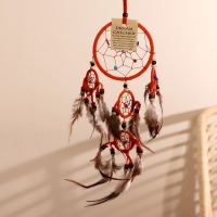 Ловец снов "Пять оранжевых колец" 0,7х15х40 см Ловец снов "Пять оранжевых колец" 0,7х15х40 см