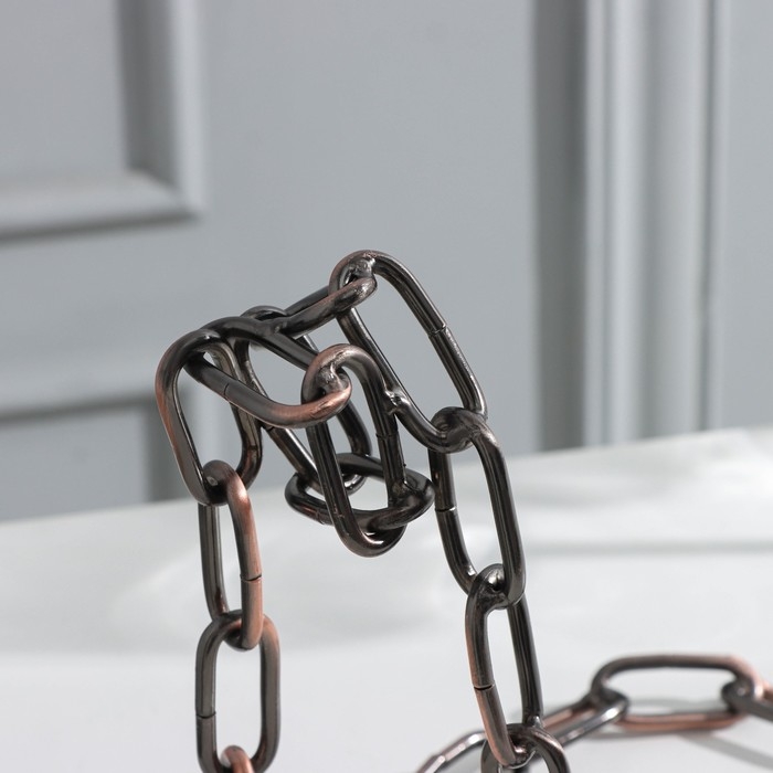 Подставка для бутылки Доляна &laquo;Цепь&raquo;, 18,5&times;13&times;19 см, цвет коричневый