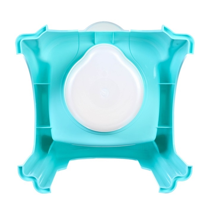 Горшок детский «Утенок» с крышкой, светло-бирюзовый / белый 310х295х280мм Горшок детский «Утенок» с крышкой, светло-бирюзовый / белый 310х295х280мм