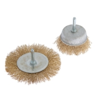 Набор щеток металлических для дрели ТУНДРА, плоская 100 мм, чашка 75 мм, 2 шт. Набор щеток металлических для дрели ТУНДРА, плоская 100 мм, чашка 75 мм, 2 шт.