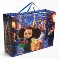 Пакет ламинированный &laquo;Волшебного Нового Года&raquo;, 61 х 46 х 20 см, Чебурашка