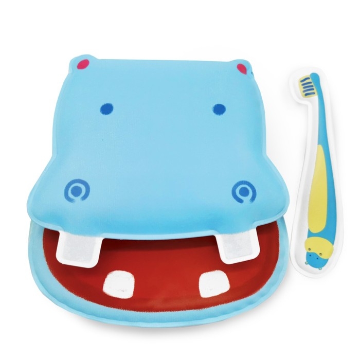 Книжка для ванной «Бегемотик Попо», 13 × 13,6 см, с игрушечной зубной щеткой Книжка для ванной «Бегемотик Попо», 13 × 13,6 см, с игрушечной зубной щеткой