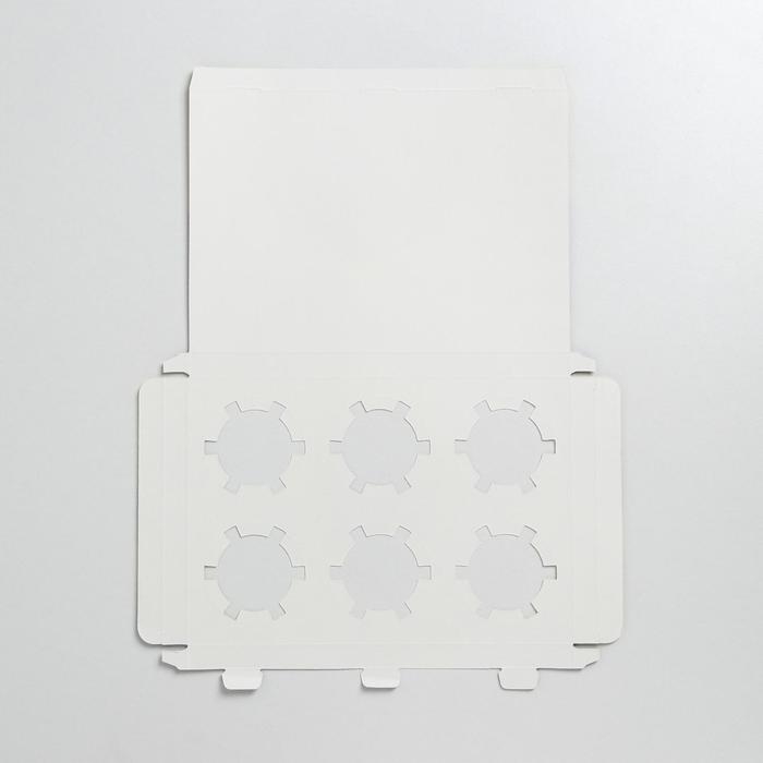 Коробка для капкейка, кондитерская упаковка, 6 ячеек, Just a dream, 16 х 23 х 11.5 см