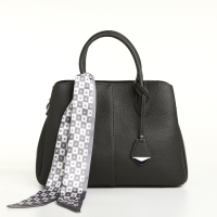 Сумка женская на молнии TEXTURA, средний размер, цвет тёмно-серый